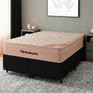 Cama Box Preto Queen + Colchão Molas Ensacadas