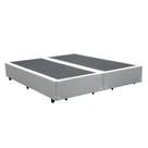 Cama Box Queen 158 Bipartido Bello Box - Tecido Sintético Branco