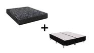 Cama Box Queen 158 Bipartido Matelassê Onda Preto com Colchão Lisboa Espuma D28 Preto Bello Box Cama Box Queen 158 Bipartido Matelassê Onda Preto com Colchão Lisboa Espuma D28 Preto Bello Box