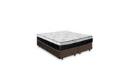 Cama Box Queen 158 Sintético Marrom com Colchão Espuma D33 One Face 57X158X198 Cama Box Queen 158 Sintético Marrom com Colchão Espuma D33 One Face 57X158X198