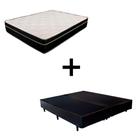 Cama Box Queen 158 Tecido Preto Com Colchão Paris Molas Preto 66x158x198 Cama Box Queen 158 Tecido Preto Com Colchão Paris Molas Preto 66x158x198