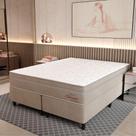 Cama Box Queen (158X198) D26 Creme Suecia Pocket Topazio Colchões