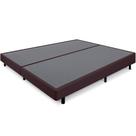 Cama Box Queen Anti Refluxo Marrom Inclinada 158x198cm BF Colchões
