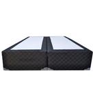 Cama Box Queen Bipartido AColchoes Poliéster Preto 40x158x198