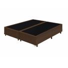 Cama Box Queen Bipartido Marrom Suede 40x158x198 - F A Elegante