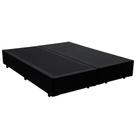 Cama Box Queen Bipartido Sintético Cama Preto 158x198x42cm