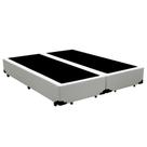 Cama Box Queen Bipartido Sintético Mega Cama Branco 158x198x42cm