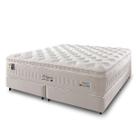 Cama Box Queen Branco Colchão Molas Ensacadas Zidi Kingston 158x198x68cm