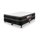 Cama Box Queen Castor Black e White Air Double Face D33 158x198x54 + Box Castor Cama Box Queen Castor Black e White Air Double Face D33 158x198x54 + Box Castor
