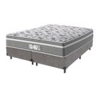 Cama Box Queen Cinza + Colchão Evolution Molas Ensacadas Probel Cama Box Queen Cinza + Colchão Evolution Molas Ensacadas Probel