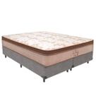 Cama Box Queen Cinza Colchão Victory Molas V-Tech 158x198x30 Cama Box Queen Cinza Colchão Victory Molas V-Tech 158x198x30