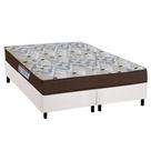Cama Box Queen: Colchão Anatômico Ortobom D45/EP Fort Tech ISO 150 + Base CRC Suede White(158x198) Cama Box Queen: Colchão Anatômico Ortobom D45/EP Fort Tech ISO 150 + Base CRC Suede White(158x198)