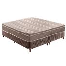 Cama Box Queen: Colchão Anatômico Paropas D33/EP Confort Ultra Firme + Base CRC Fantasy Brown(158x198)
