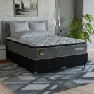 Cama Box Queen Colchão Comfort Class Pillow Top 158x198cm Cinza suede Preto Cama Box Queen Colchão Comfort Class Pillow Top 158x198cm Cinza suede Preto