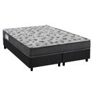 Cama Box Queen: Colchão Espuma D33 Ortobom /EP ISO 100 Ultra Firme + Base CRC Suede Gray(158x198)