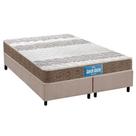 Cama Box Queen: Colchão Espuma D33 Probel /EP Guarda Costas Próintense Double Face + Base CRC Suede Clean(158x198)