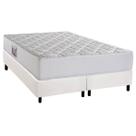 Cama Box Queen: Colchão Espuma D45 Herval New Top + Base CRC Corano White (158x198) Cama Box Queen: Colchão Espuma D45 Herval New Top + Base CRC Corano White (158x198)