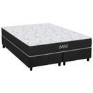 Cama Box Queen: Colchão Espuma D45 Orthoflex Bari + Base CRC Suede Gray(158x198) Cama Box Queen: Colchão Espuma D45 Orthoflex Bari + Base CRC Suede Gray(158x198)