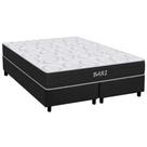 Cama Box Queen: Colchão Espuma D45 Orthoflex Bari + Base CRC Suede Gray(158x198) Cama Box Queen: Colchão Espuma D45 Orthoflex Bari + Base CRC Suede Gray(158x198)