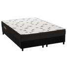 Cama Box Queen: Colchão Espuma D45 Ortobom Light + Base CRC Suede Black(158x198) Cama Box Queen: Colchão Espuma D45 Ortobom Light + Base CRC Suede Black(158x198)