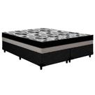 Cama Box Queen: Colchão Espuma Ortobom D33/EPS ISO 100 Double + Base CRC 158