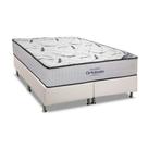 Cama Box Queen: Colchão Espuma Ortobom D45 High Foam + Base CRC Courano White(158x198) Cama Box Queen: Colchão Espuma Ortobom D45 High Foam + Base CRC Courano White(158x198)