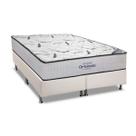 Cama Box Queen: Colchão Espuma Ortobom D45 High Foam + Base CRC Courano White(158x198) Cama Box Queen: Colchão Espuma Ortobom D45 High Foam + Base CRC Courano White(158x198)