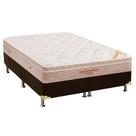 Cama Box Queen: Colchão Espuma Ortobom Viscomemory + Base CRC Suede Brown(158x198)
