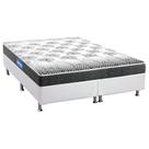 Cama Box Queen: Colchão Espuma Probel Guarda Costas Black + Base CRC Courano White(158x198) Cama Box Queen: Colchão Espuma Probel Guarda Costas Black + Base CRC Courano White(158x198)