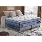 Cama Box Queen Colchão Euro Pillow + Box 158x198x70 Molas Ensacadas Cama inBox Supreme Confort Gel
