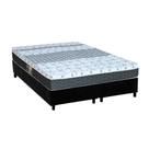 Cama Box Queen: Colchão Molas Bonnel Castor Class New + Base CRC Suede Black(158x198)