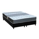 Cama Box Queen: Colchão Molas Castor Bonnel Class Slim + Base CRC Suede Black(158x198) Cama Box Queen: Colchão Molas Castor Bonnel Class Slim + Base CRC Suede Black(158x198)