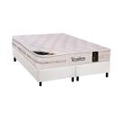 Cama Box Queen: Colchão Molas Castor Pocket Kingdom Aloe Vera + Base CRC Courano White(158x198) Cama Box Queen: Colchão Molas Castor Pocket Kingdom Aloe Vera + Base CRC Courano White(158x198)