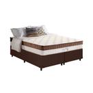 Cama Box Queen: Colchão Molas Ensacadas Anjos MasterPocket New King + Base Courano Brown(158x198)