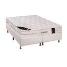 Cama Box Queen: Colchão Molas Ensacadas Castor Pocket Kingdom Aloe Vera + Base CRC Courano Branco(158x198)