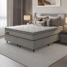 CAMA BOX QUEEN + COLCHÃO MOLAS ENSACADAS NEW LONDRES UMAFLEX (158x198x68CM) CINZA CAMA BOX QUEEN + COLCHÃO MOLAS ENSACADAS NEW LONDRES UMAFLEX (158x198x68CM) CINZA