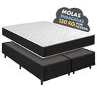 Cama Box Queen + Colchão Molas Ensacadas Pergola Europillow 158x198x63cm