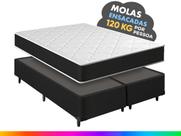 Cama Box Queen + Colchão Molas Ensacadas Pergola Europillow 158x198x63cm