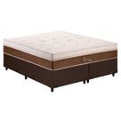 Cama Box Queen: Colchão Molas Ensacadas Polar MasterPocket Jasmim + Base CRC Courano Brown(158x198)