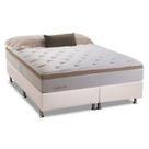 Cama Box Queen: Colchão Molas Herval Bonnel Inspiracion + Base CRC Courano Branco(158x198)