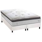 Cama Box Queen: Colchão Molas MasterPocket Ensacadas Herval C1725 + Base CRC Corano White (158x198)