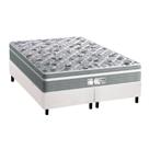 Cama Box Queen: Colchão Molas MasterPocket Ensacadas Probel Evolution + Base CRC Courano Branco(158x198) Cama Box Queen: Colchão Molas MasterPocket Ensacadas Probel Evolution + Base CRC Courano Branco(158x198)