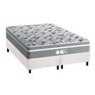 Cama Box Queen: Colchão Molas Probel MasterPocket Ensacadas Evolution + Base CRC Courano Branco(158x198) Cama Box Queen: Colchão Molas Probel MasterPocket Ensacadas Evolution + Base CRC Courano Branco(158x198)