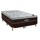 Cama Box Queen: Colchão Molas SuperPocket Ensacadas Ortobom Sleep King + Box Suede Brown(158x198) Cama Box Queen: Colchão Molas SuperPocket Ensacadas Ortobom Sleep King + Box Suede Brown(158x198)