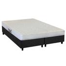 Cama Box Queen: Colchão Ortopédico Herval AG65 Frontier + Base CRC Suede Gray(158x198) Cama Box Queen: Colchão Ortopédico Herval AG65 Frontier + Base CRC Suede Gray(158x198)