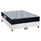 Cama Box Queen: Colchão Ortopédico Orthoflex Foggia Sogni Unic Face + Base CRC Courano White(158x198)
