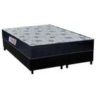 Cama Box Queen: Colchão Ortopédico Orthoflex Foggia Sogni Unic Face Pillow Top + Base CRC Camurça Black(158x198)