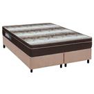 Cama Box Queen: Colchão Ortopédico Ortobom Light OrtoPillow + Base CRC Suede Clean(158x198) Cama Box Queen: Colchão Ortopédico Ortobom Light OrtoPillow + Base CRC Suede Clean(158x198)