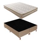 Cama Box Queen com Colchão D33 Quality Plus Duoface 20x158x198cm e Base Florença