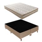 Cama Box Queen com Colchão D33 Unique Plus Duoface 18x158x198cm e Base Florença